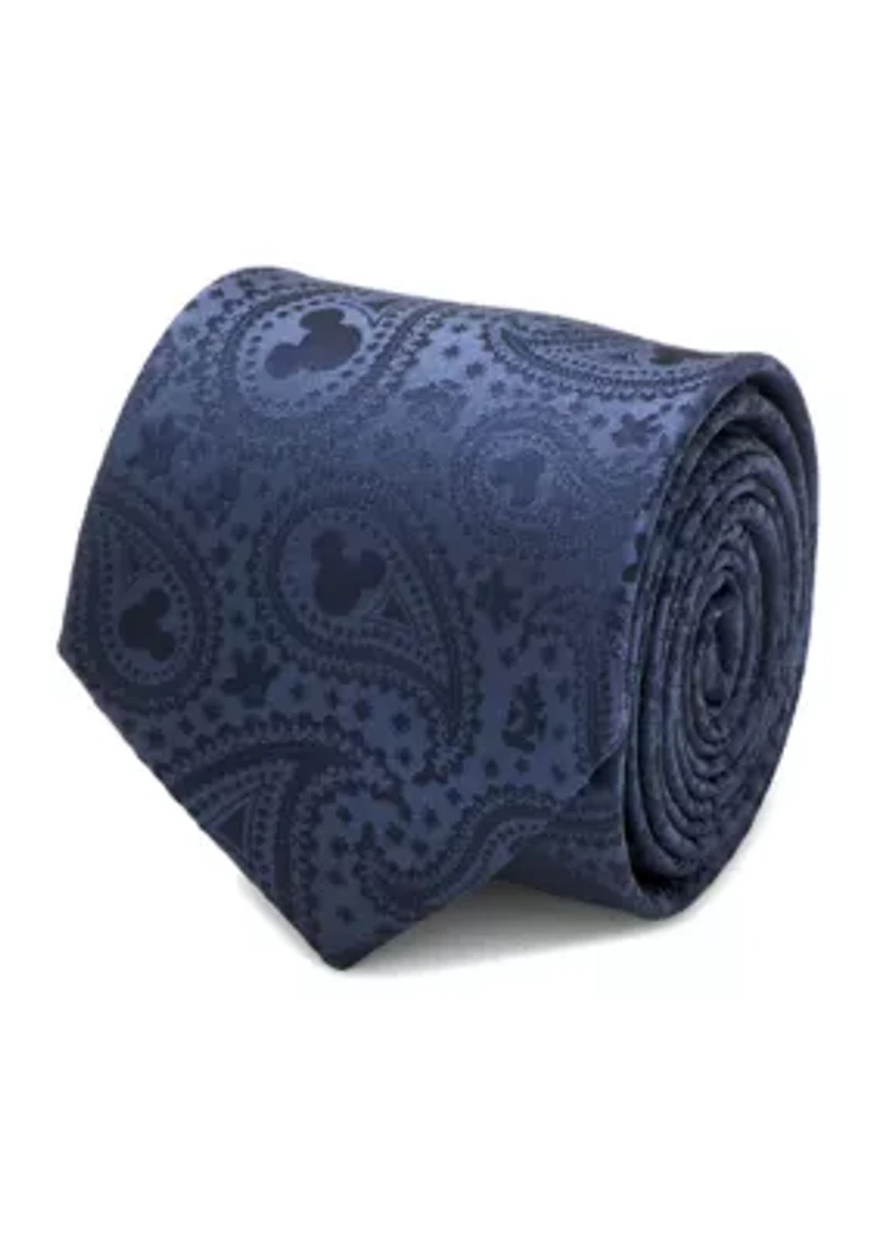 Mickey Mouse Navy Paisley Tie