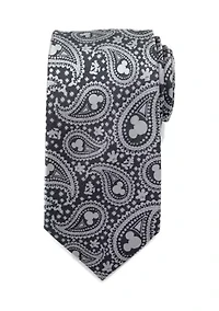 Mickey Mouse Gray Paisley Tie