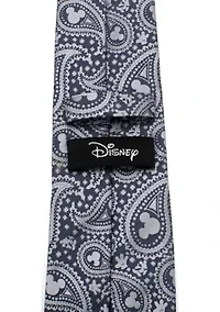 Mickey Mouse Gray Paisley Tie