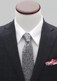 Mickey Mouse Gray Paisley Tie