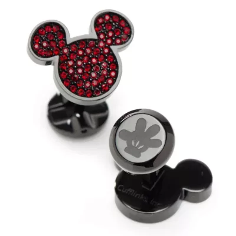 Mickey Mouse Maroon Crystal Cufflinks