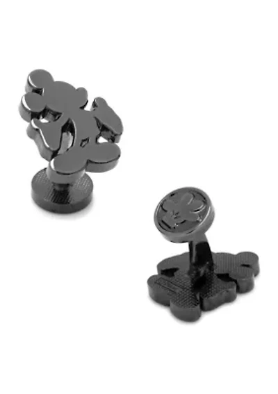 Black Mickey Mouse Silhouette Cufflinks