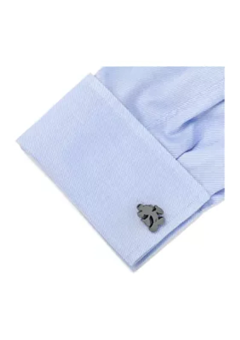 Black Mickey Mouse Silhouette Cufflinks