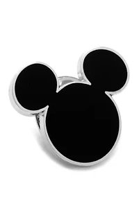 Disney© Black Mickey Mouse Silhouette Lapel Pin