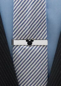 Disney© Black Mickey Mouse Silhouette Tie Bar