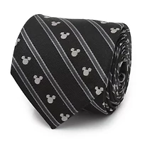Mickey Mouse Stripe Black Tie