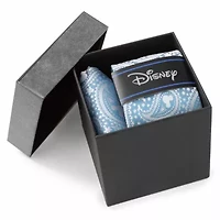Mickey Mouse Teal Paisley Necktie and Pocket Square Gift Set