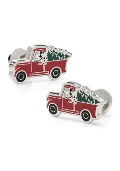 Mickey Mouse Holiday Truck Cufflinks