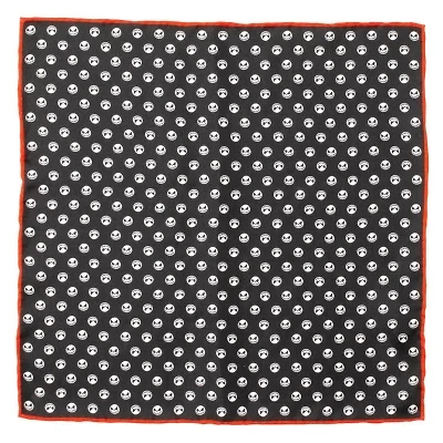 Jack Skellington Black Pocket Square