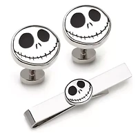 Nightmare Before Christmas Cufflinks and Tie Bar Gift Set