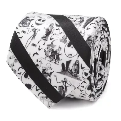 Nightmare Before Christmas Stripe Black Tie