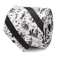Nightmare Before Christmas Stripe Black  Tie