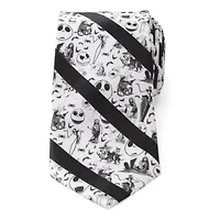 Nightmare Before Christmas Stripe Black  Tie