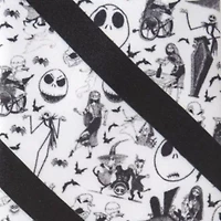Nightmare Before Christmas Stripe Black  Tie