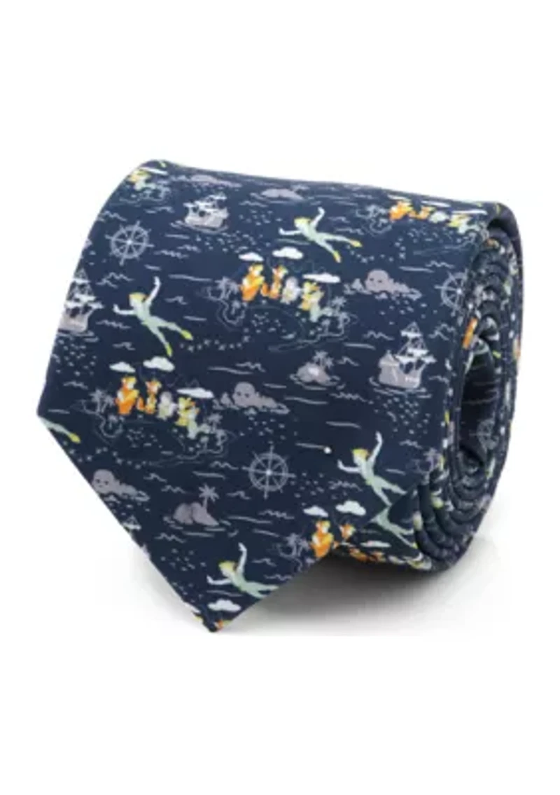 Peter Pan Flying Blue Tie