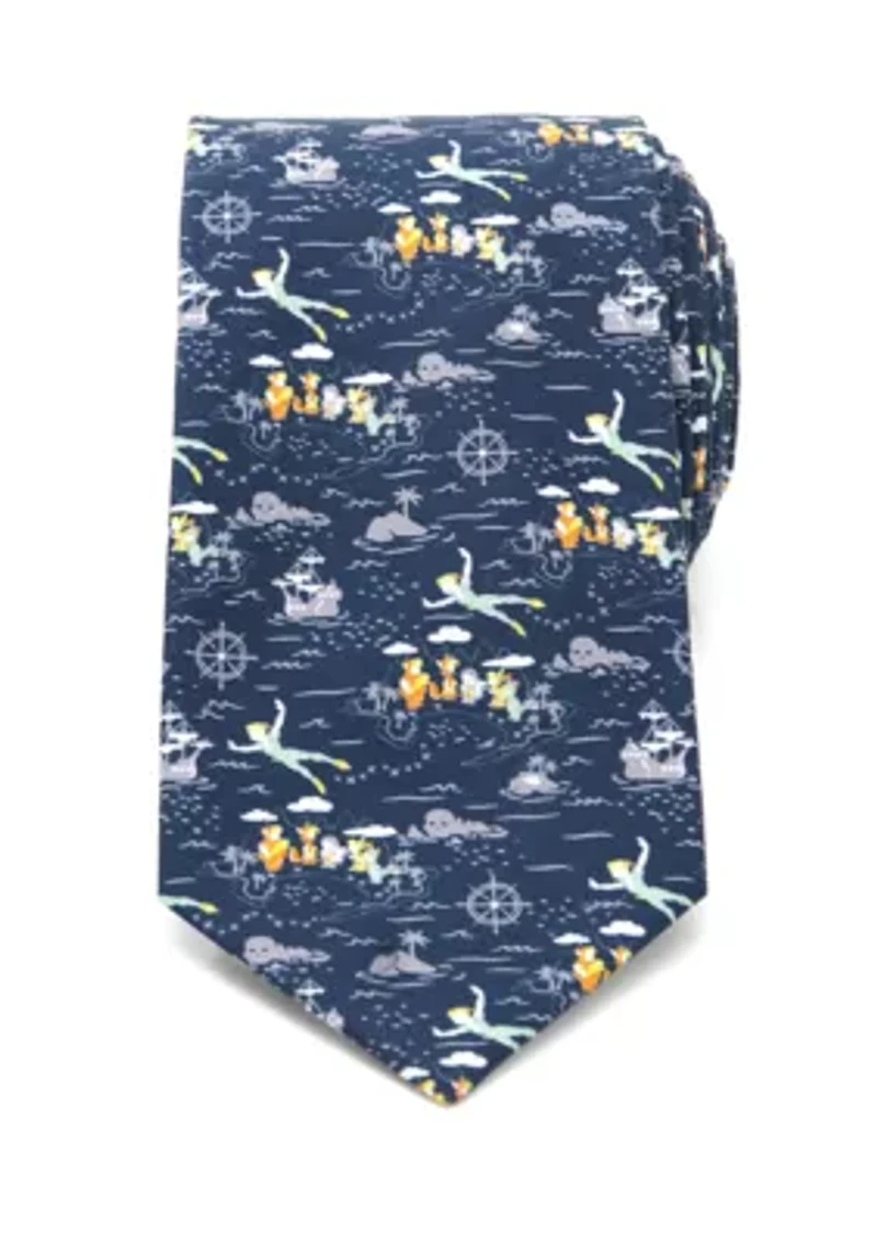 Peter Pan Flying Blue Tie