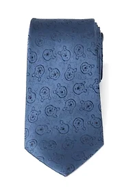 Winnie The Pooh Blue Tonal Tie