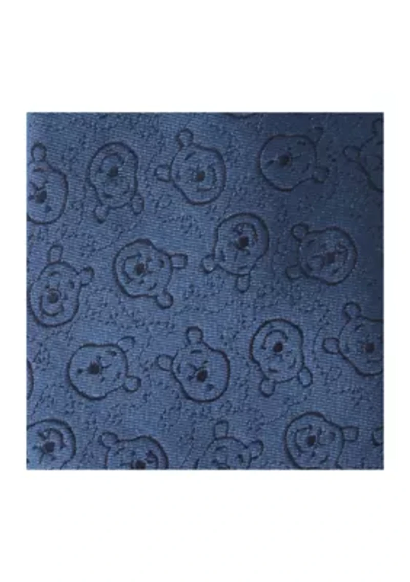 Winnie The Pooh Blue Tonal Tie