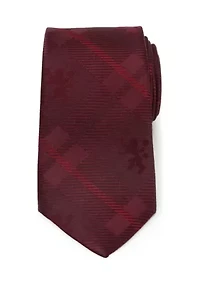 Men's Lannister Lion Red Plaid Silk Tie