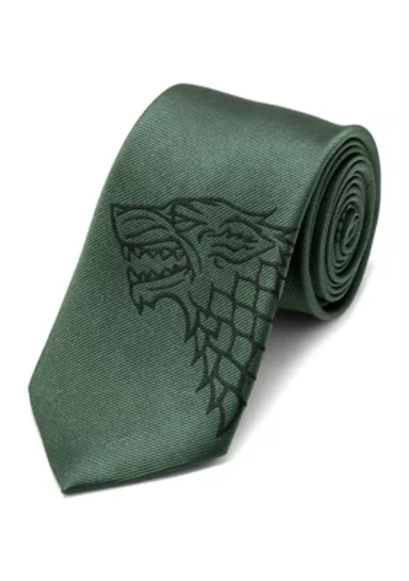 Stark Direwolf Green Tie