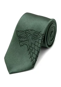 Stark Direwolf Green Tie