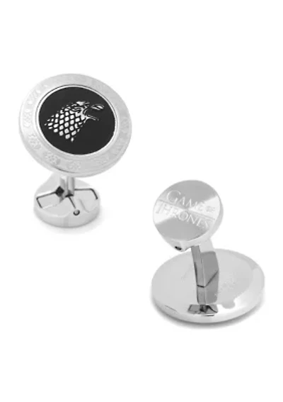Stark Filigree Stainless Steel Cufflinks