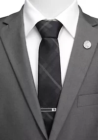Men's Targaryen Dragon Black Plaid Silk Tie