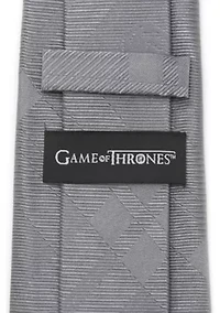 Men's Targaryen Dragon Gray Plaid Silk Tie