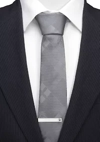 Men's Targaryen Dragon Gray Plaid Silk Tie
