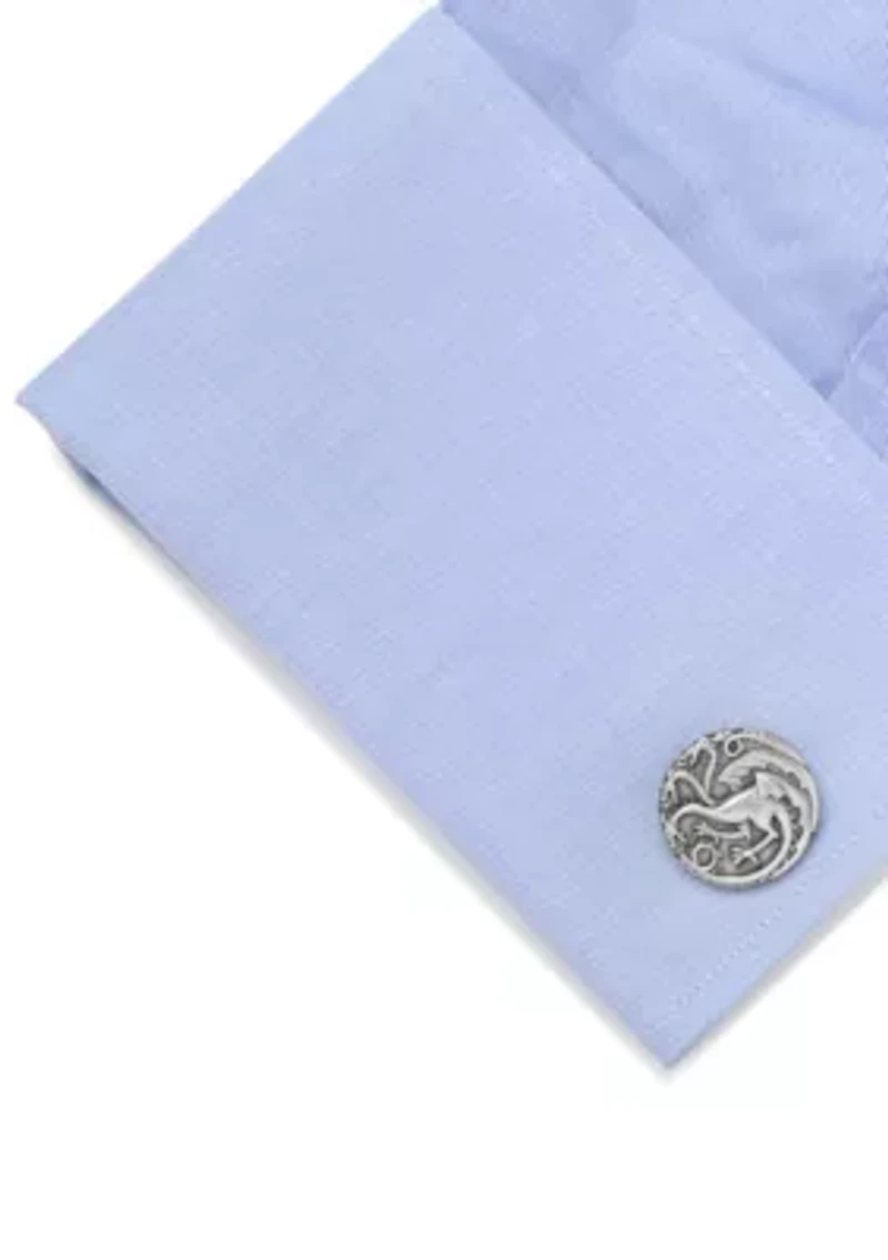 Game of Thrones Targaryen Three Headed Dragon Sigil Cufflinks