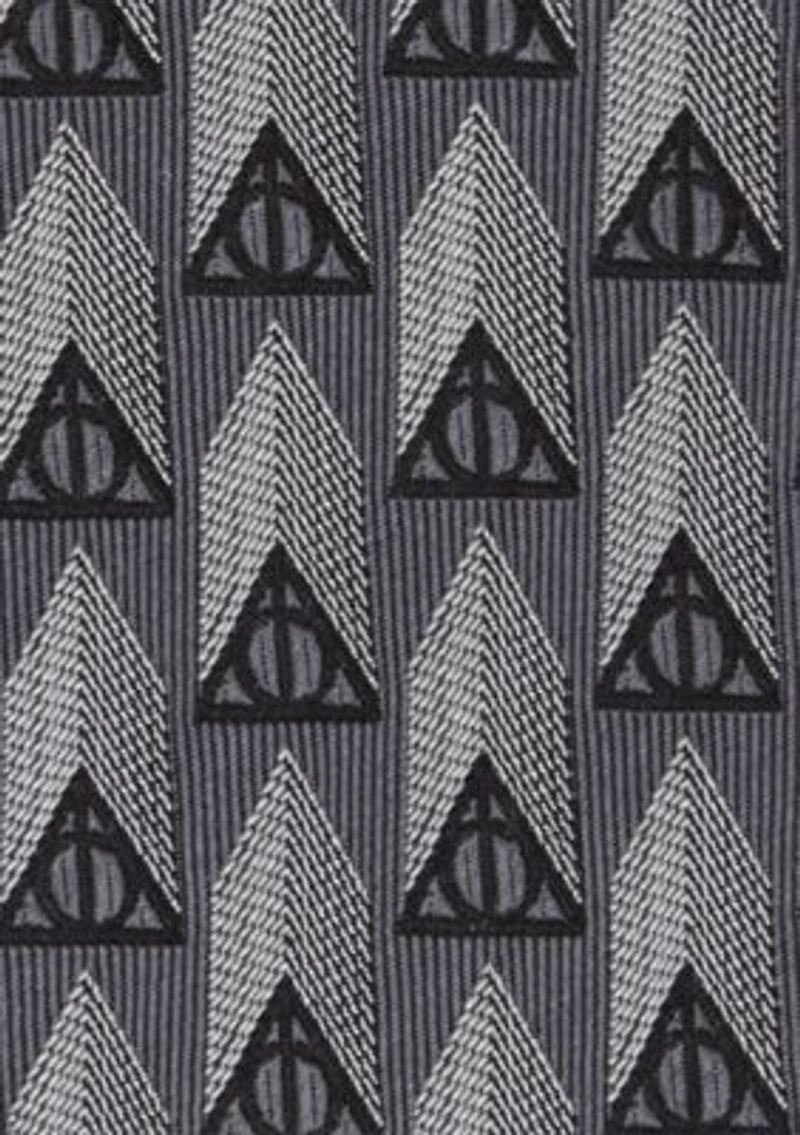 Deathly Hallows Gray Silk Tie