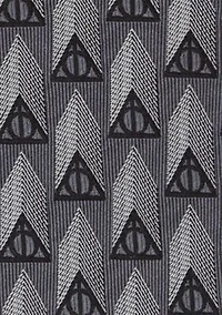 Deathly Hallows Gray Silk Tie