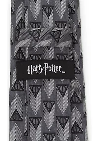 Deathly Hallows Gray Silk Tie