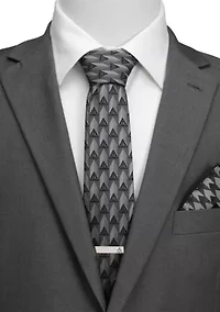 Deathly Hallows Gray Silk Tie