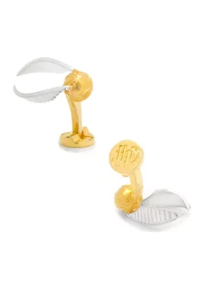 3D Golden Snitch Cufflinks