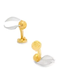 3D Golden Snitch Cufflinks