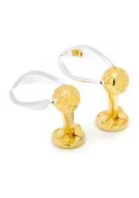 3D Golden Snitch Cufflinks