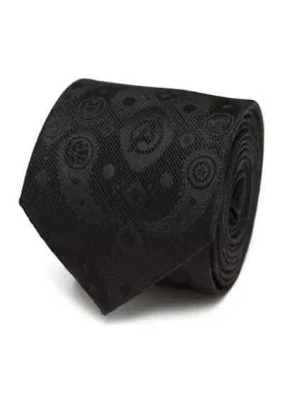 Avengers Paisley Icons Print Black Tie