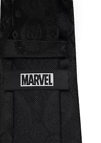 Avengers Paisley Icons Print Black Tie