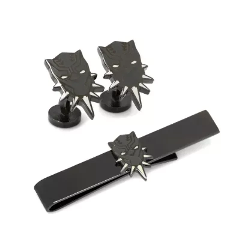 Black Panther Cufflinks and Tie Bar Gift Set