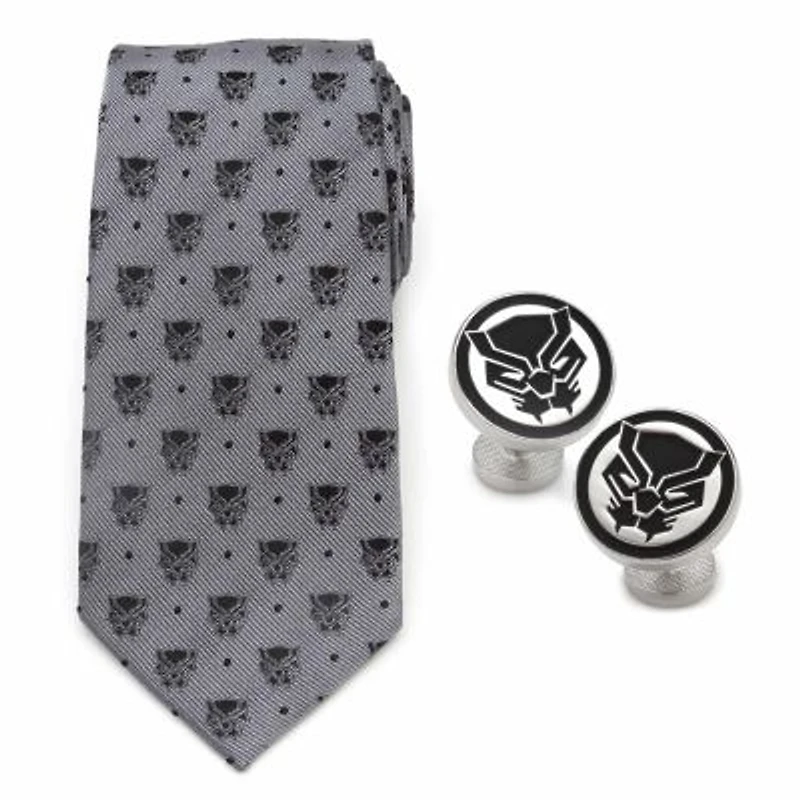 Black Panther Gray Necktie Gift Set