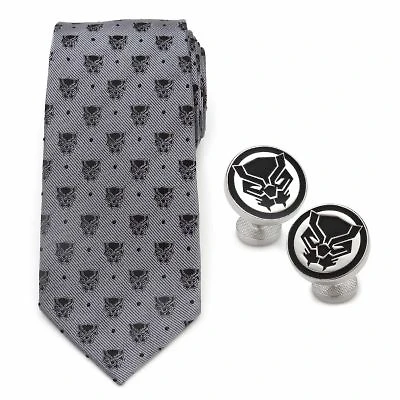 Black Panther Gray Necktie Gift Set