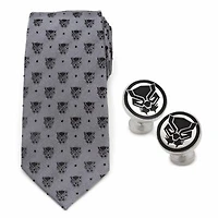 Black Panther Gray Necktie Gift Set