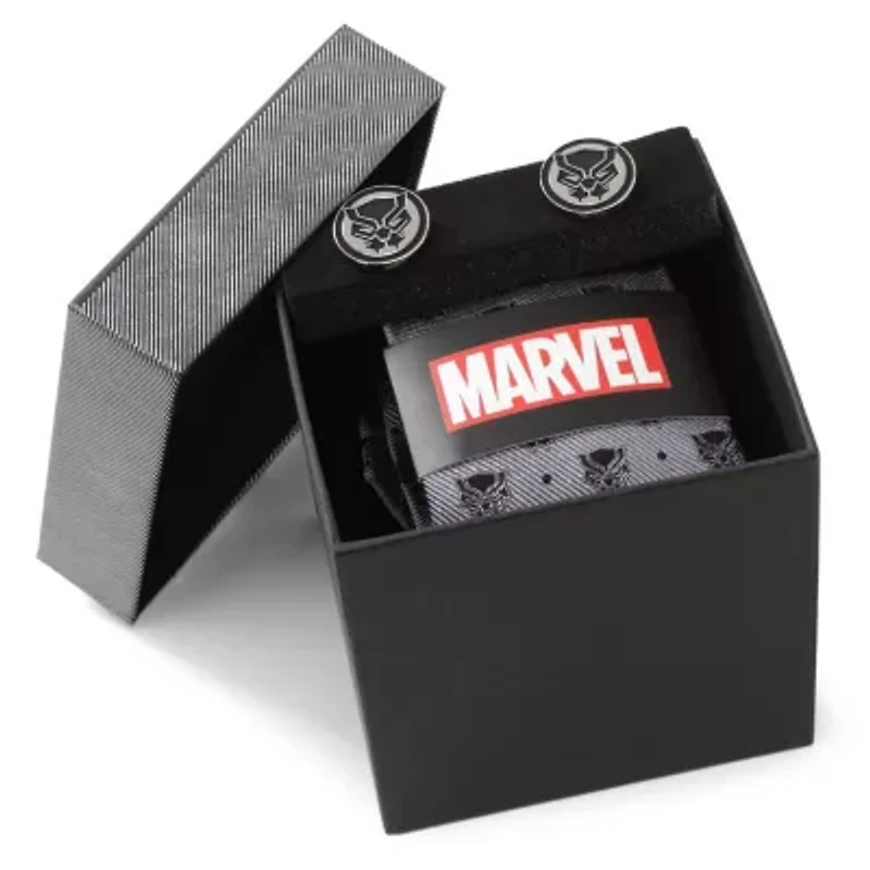 Black Panther Gray Necktie Gift Set