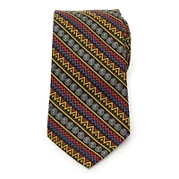 Black Panther Tribal Stripe Tie
