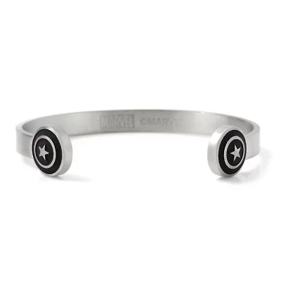 Captain America Stainless Steel Cuff Bracelet