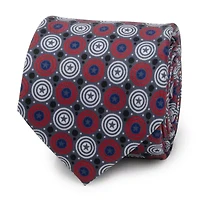 Captain America Gray Dot  Tie