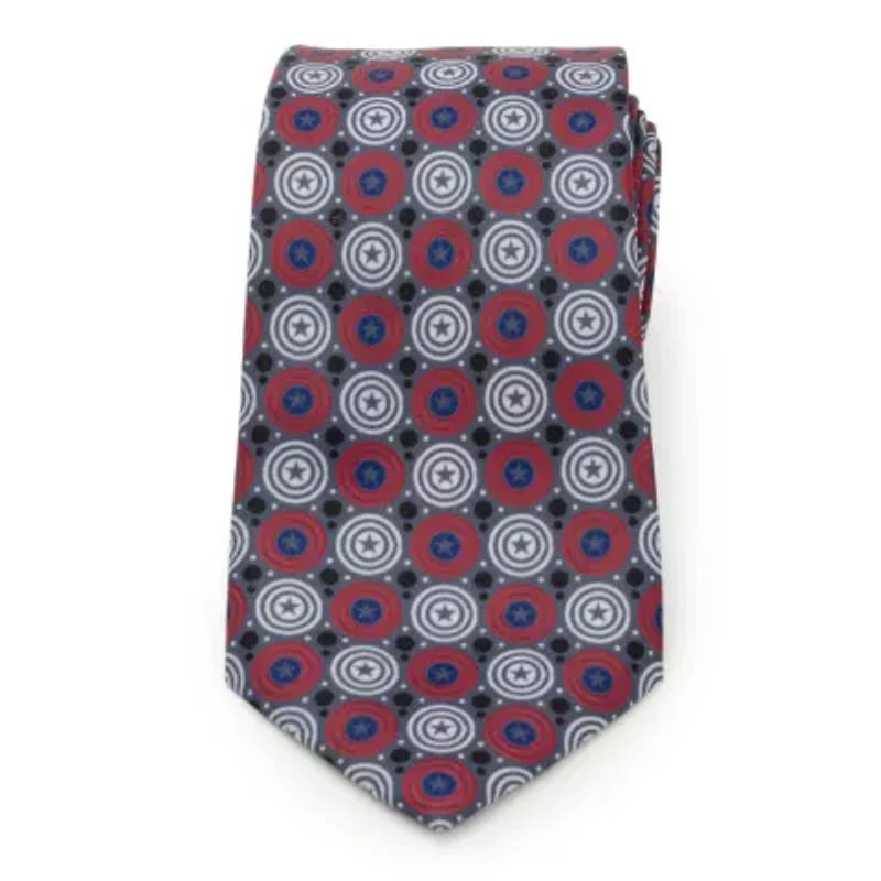 Captain America Gray Dot  Tie
