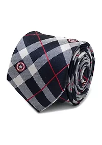 Captain America Blue Plaid Tie