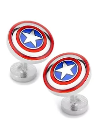 Avengers Captain America Shield Cufflinks